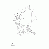 Схема узла: Подножки и Подставка Yamaha YZ250 YZ250F