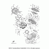 Схема узла: Головка цилиндра Yamaha XV1700 Road Star Midnight Silverado