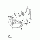 Схема узла: Фара Yamaha YZF-R1 R1S