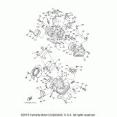Схема вузла: Головка циліндра Yamaha XVS650 V-Star Classic
