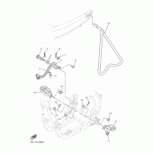 Схема вузла: Підніжки та підставка Yamaha YZ450F YZ450F