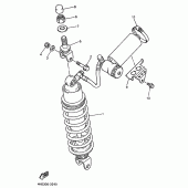 Схема узла: Задняя подвеска Yamaha YZF750 YZF750