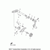 Схема вузла: Вал перемикання Yamaha YZ450F YZ450FX