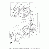 Схема вузла: Вихлопна система Yamaha XVS1300 Stryker