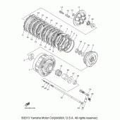 Схема вузла: Зчеплення Yamaha FZ6 FZ6R