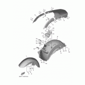 Схема узла: Крыло Yamaha XV1900 Star Venture