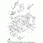 Схема узла: Рама Yamaha XVS650 V-Star Custom