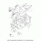 Схема вузла: Рама Yamaha XVS650 V-Star Silverado