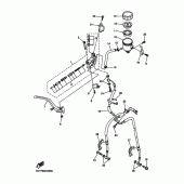 Схема вузла: Передній гальмівний циліндр Yamaha YZF-R1 R1