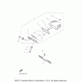 Схема вузла: Задній ліхтар (Стоп-сигнал) Yamaha XV250 V-Star