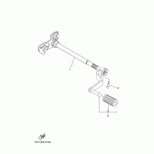 Схема узла: Вал переключения Yamaha MT03 MT-03