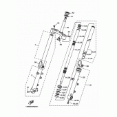Схема вузла: Вилка передньої осі Yamaha MT07/MTT690 MT-07
