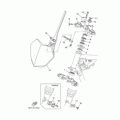 Схема вузла: Рульовий механізм Yamaha TTR125 TT-R125