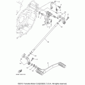 Схема узла: Вал переключения Yamaha XV1600 Road Star Silverado