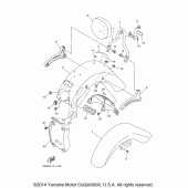 Схема узла: Крыло Yamaha XV1700 Road Star Midnight Silverado
