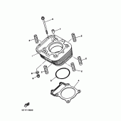 Схема вузла: Циліндр Yamaha XT350 XT350