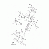 Схема узла: Рулевой механизм Yamaha XV1700 Road Star Silverado S