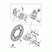 Схема узла: Передний тормоз Yamaha WR250 WR250F