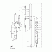 Схема узла: Вилка передней оси Yamaha FZS1000 FAZER
