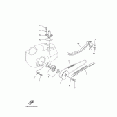 Схема вузла: Розподільний вал та Ланцюг ГРМ Yamaha TTR50 TT-R50