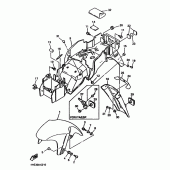 Схема узла: Крыло Yamaha YZF750 YZF750