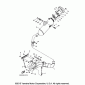 Схема вузла: Вихлопна система Yamaha XTZ1200 Super Tenere ES