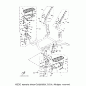 Схема вузла: Підніжки та Підставка Yamaha XV1700 Road Star S