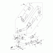 Схема узла: Выхлопная система Yamaha YZ450F YZ450F