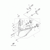 Схема узла: Фара Yamaha XP500 T-MAX
