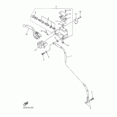 Схема узла: Передний тормозной цилиндр Yamaha WR250 WR250F