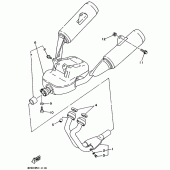 Схема вузла: Вихлопна система Yamaha TDM850