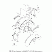 Схема узла: Крыло Yamaha XV1700 Road Star Midnight Silverado