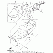Схема узла: Сиденье Yamaha XV1100 Virago