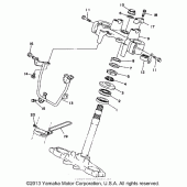Схема узла: Рулевой механизм Yamaha WR200R
