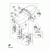 Схема узла: Сиденье Yamaha SRX400