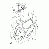 Схема вузла: Бічна кришка Yamaha YZF-R1 R1