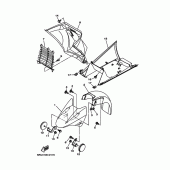 Схема вузла: Крило Yamaha YP400 Majesty