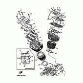 Схема вузла: Циліндр Yamaha XV1600 Wild Star