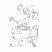 Схема вузла: Водяний насос Yamaha VMX12 V-MAX