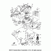 Схема вузла: Паливний бак Yamaha YZF-R3