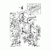 Схема узла: Топливный бак Yamaha XV1700 Road Star
