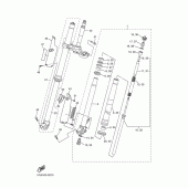 Схема узла: Вилка передней оси Yamaha WR450F