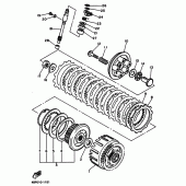 Схема вузла: Зчеплення Yamaha XJ400 Diversion (S-TYPE)