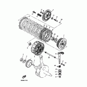 Схема вузла: Зчеплення Yamaha TT600
