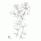 Схема вузла: Головний циліндр Yamaha YZF-R6/YZF600 R6