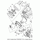 Схема вузла: Воздушний фільтр Yamaha WR500Z
