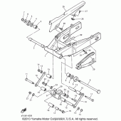 Схема вузла: Задній важіль та підвіска Yamaha YZF600R Thundercat