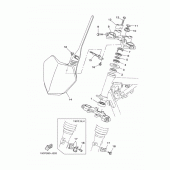 Схема вузла: Рульовий механізм Yamaha TTR125 TT-R125