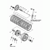 Схема вузла: Зчеплення Yamaha YZ250 YZ250F