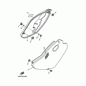 Схема вузла: Боковая крышка Yamaha TTR125 TT-R125